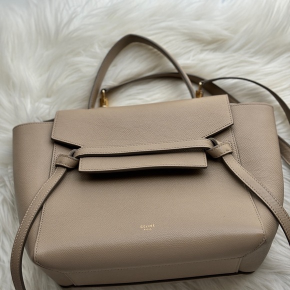 Celine Micro Belt Bag in Grained Calfskin - light taupe - Picture 15 of 16